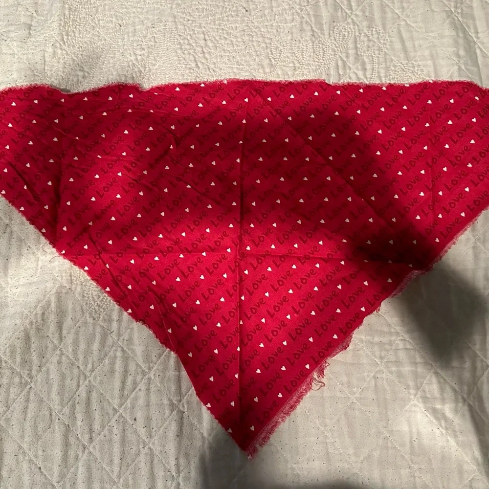 Dog/Pet Love- Valentine’s Day bandana- like new!
